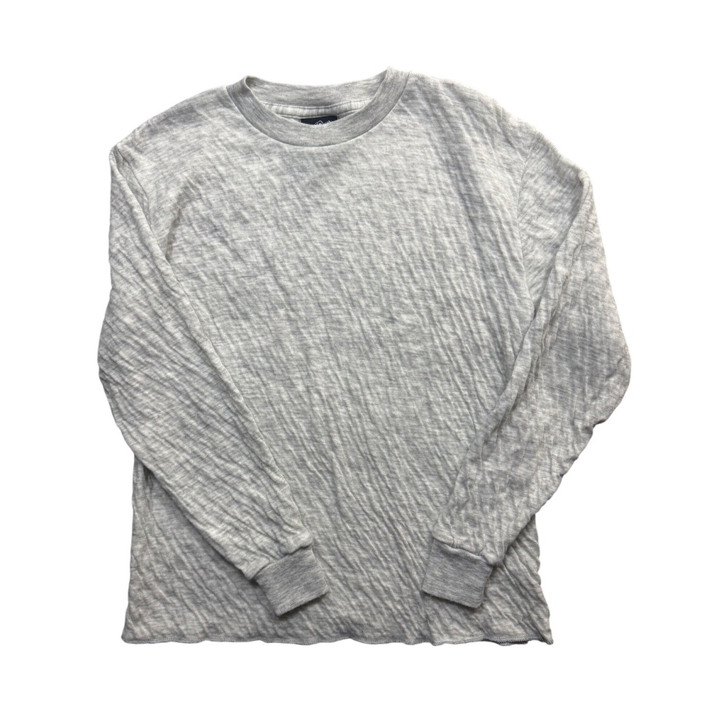 Vintage Northwest Passage Mens XL Thermal Shirt Gray Wool Blend Made in USA